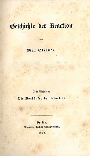 Archivo:Max Stirner Geschichte der Reaction