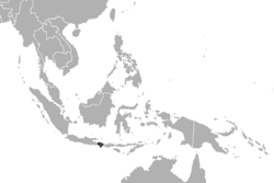 Distribución del tigre de Bali