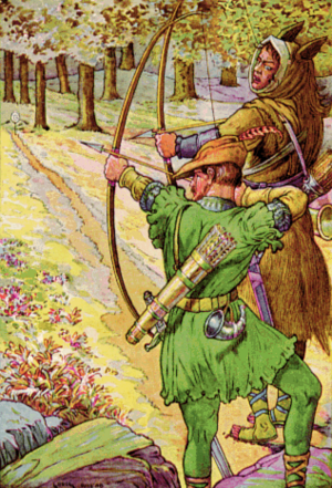 Archivo:Robin shoots with sir Guy by Louis Rhead 1912