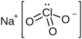 Sodium chlorate ions