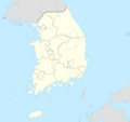 South Korea adm location map