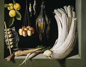 Archivo:Still Life with Game Fowl,Vegetables and Fruits, Prado, Museum,Madrid,1602,HernaniCollection