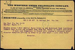 Archivo:Telegram from James A. Forsythe to Secretary of the Navy - NARA - 300264
