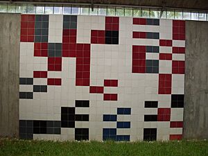Archivo:UCV 2015-167 Mural de Sophie Taeuber-Arp 1955, Sonoridad