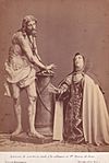 Archivo:Antigua fotografía de Cristo atado a la Columna y Santa Teresa