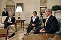 Bush, Pelosi, and Hoyer meeting at White House, Nov 9, 2006