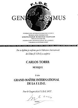 Archivo:Carlos Torre International Grand Master