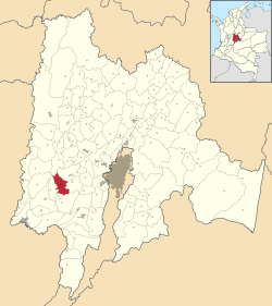 Anapoima ubicada en Cundinamarca