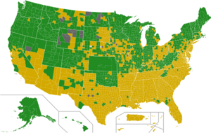 Archivo:Democratic Party presidential primaries results by county, 2016