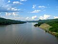 Hudson river from bear mountain bridge