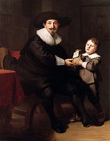 Archivo:Jean Pellicorne con su hijo Caspar, por Rembrandt