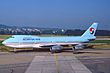 Korean Airlines Boeing 747-200; HL7458@ZRH, August 1987 DXK (5288205725).jpg