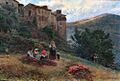 Mariano Barbasán - Paisagem e Camponesas de Antícoli, 1903