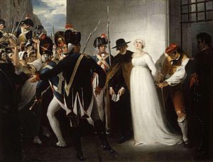 Archivo:Marie Antoinette being taken to her Execution, 1794