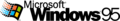 Microsoft Windows 95 logo with wordmark