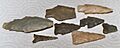 Native American arrowheads