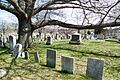 North Burial Ground Providence RI with trees and gravestones