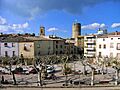 Plaça de Verdú des del Museu de les Joguines