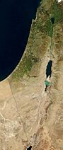 Archivo:Satellite image of Israel in January 2003