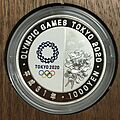 Tokyo 2020 Olympics 1000yen proof coin reverse