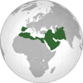 Umayyad Caliphate 720 AD (orthographic projection)