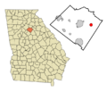 Walton County Georgia Incorporated and Unincorporated areas Good Hope Highlighted
