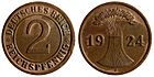 2 pfennig, 1924, Germany.jpg