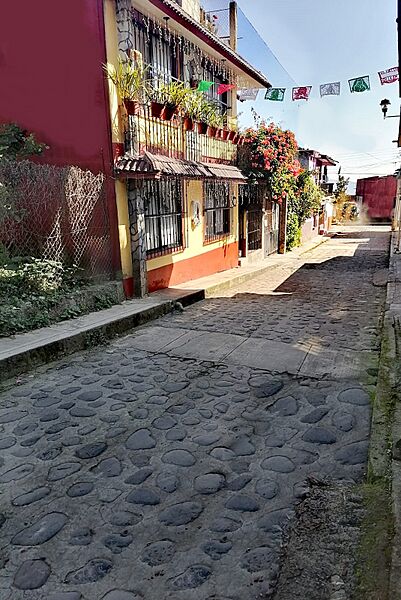 Callejón empedrado típico de Coscomatepec