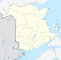Canada New Brunswick location map