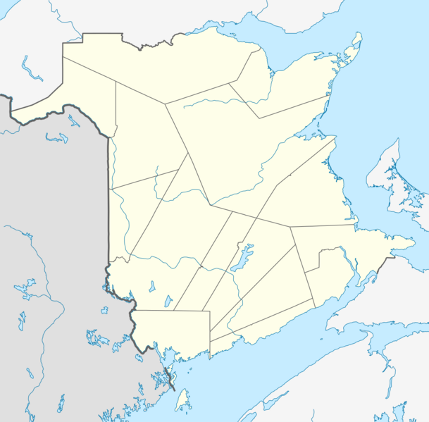 Canada New Brunswick location map