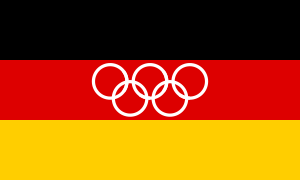 Archivo:Flag of German Olympic Team 1960-1968