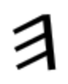 Greek Epsilon left