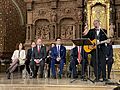 Joaquín Carbonell cantando en el acto de recogida medalla de oro de los amantes CITT Teruel 2020
