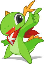 Archivo:KDE Mascot Konqi by Tyson Tan