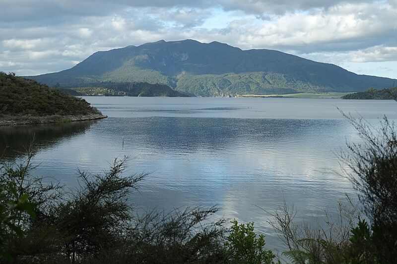 Lake Rotomahana and Mount Tarawera