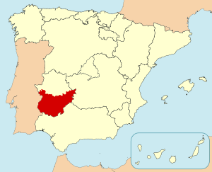 Archivo:Localización de la provincia de Badajoz