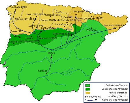 Archivo:Map Almanzor campaigns-es