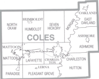 Archivo:Map of Coles County Illinois