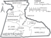 Archivo:Map of Hertford County North Carolina With Municipal and Township Labels