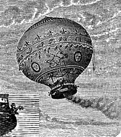 Archivo:Mongolfier brothers' hot air balloon from 1783
