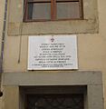 Palazzo gianni vegni, targa A. Tarkowskij