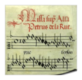 Partitura de Pierre de La Rue