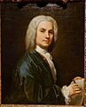 Self portrait by Jacopo Amigoni, probably London, 1730-1735, oil on canvas - Hessisches Landesmuseum Darmstadt - Darmstadt, Germany - DSC01160