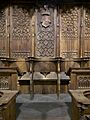 Silla abacial del coro del Monasterio de Santo Tomás (Ávila)