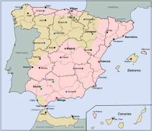 Spanish Civil War front July 1936 (Spanish).svg