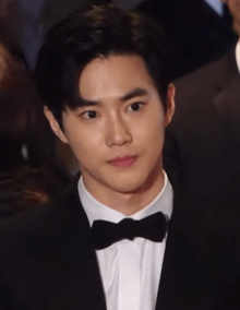 Suho at 24th Busan Internation Film Festival red carpet on October 3, 2019.png