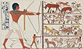 Theban tomb a6 hunting in desert