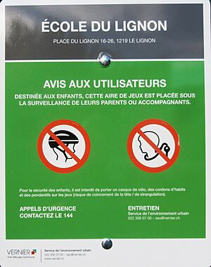 Archivo:Vernier École du Lignon avis