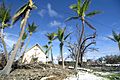 Wake Island Memorial Chapel damaged by Hurricane-Typhoon Ioke 2006