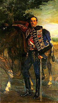 Archivo:Alfonso XIII con uniforme de húsar de Pavía (José Mongrell Torrent)
